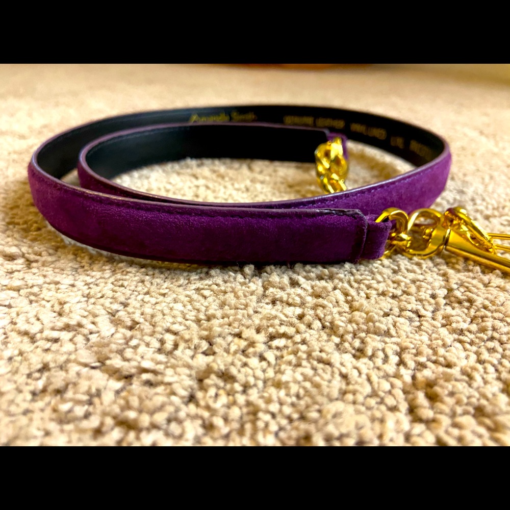Purple Belt with gold hook loop